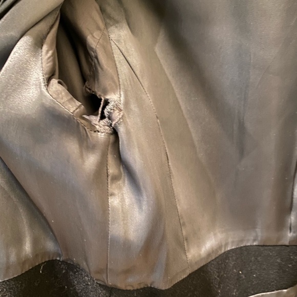 J Crew factory Black Lady Day Coat 100% wool size 8 - Picture 11 of 11